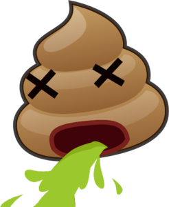puking poop emoji