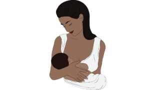 individual breastfeeding a baby