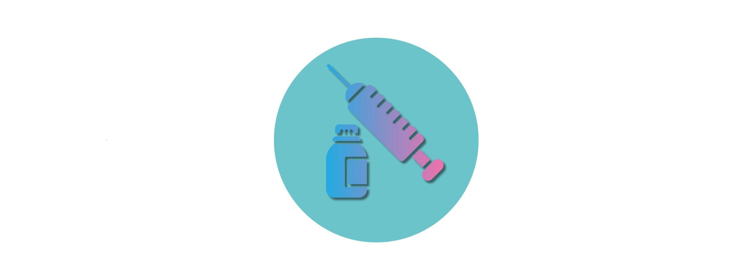 syringe and medication bottle